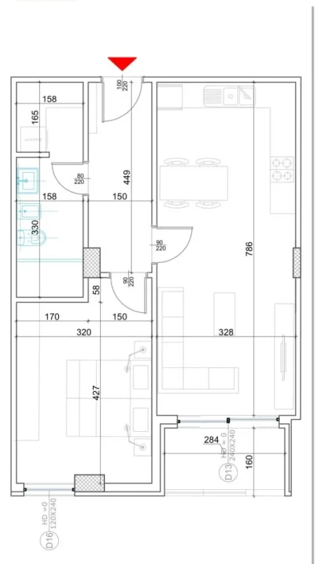 Tirane, shitet apartament 1+1+Ballkon Kati 3, 77 m² 154.800 € (Liqeni i Thate)