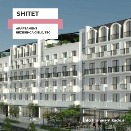 Tirane, shitet apartament 2+1 , 100 m² 160.000 € (REZIDENCA CIELO PRANE TEG)